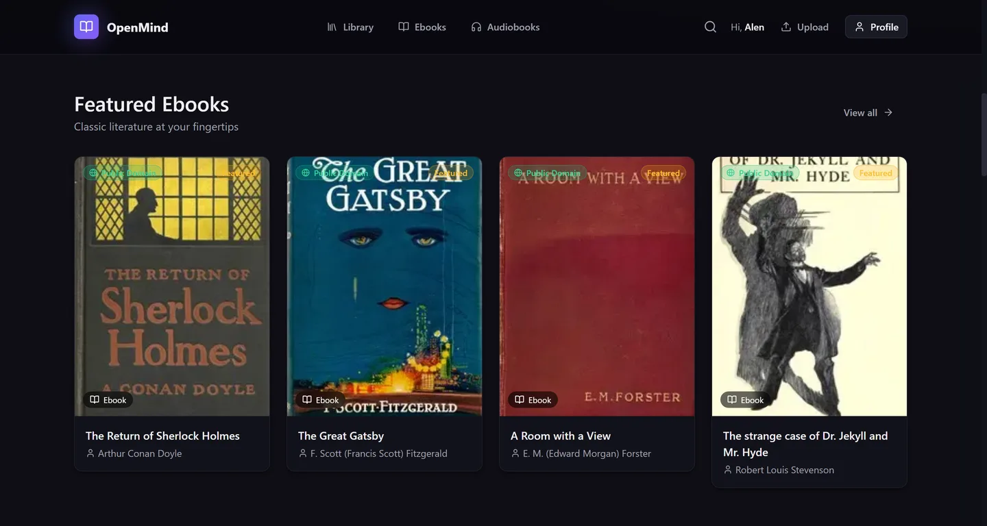 OpenMind Library – live project