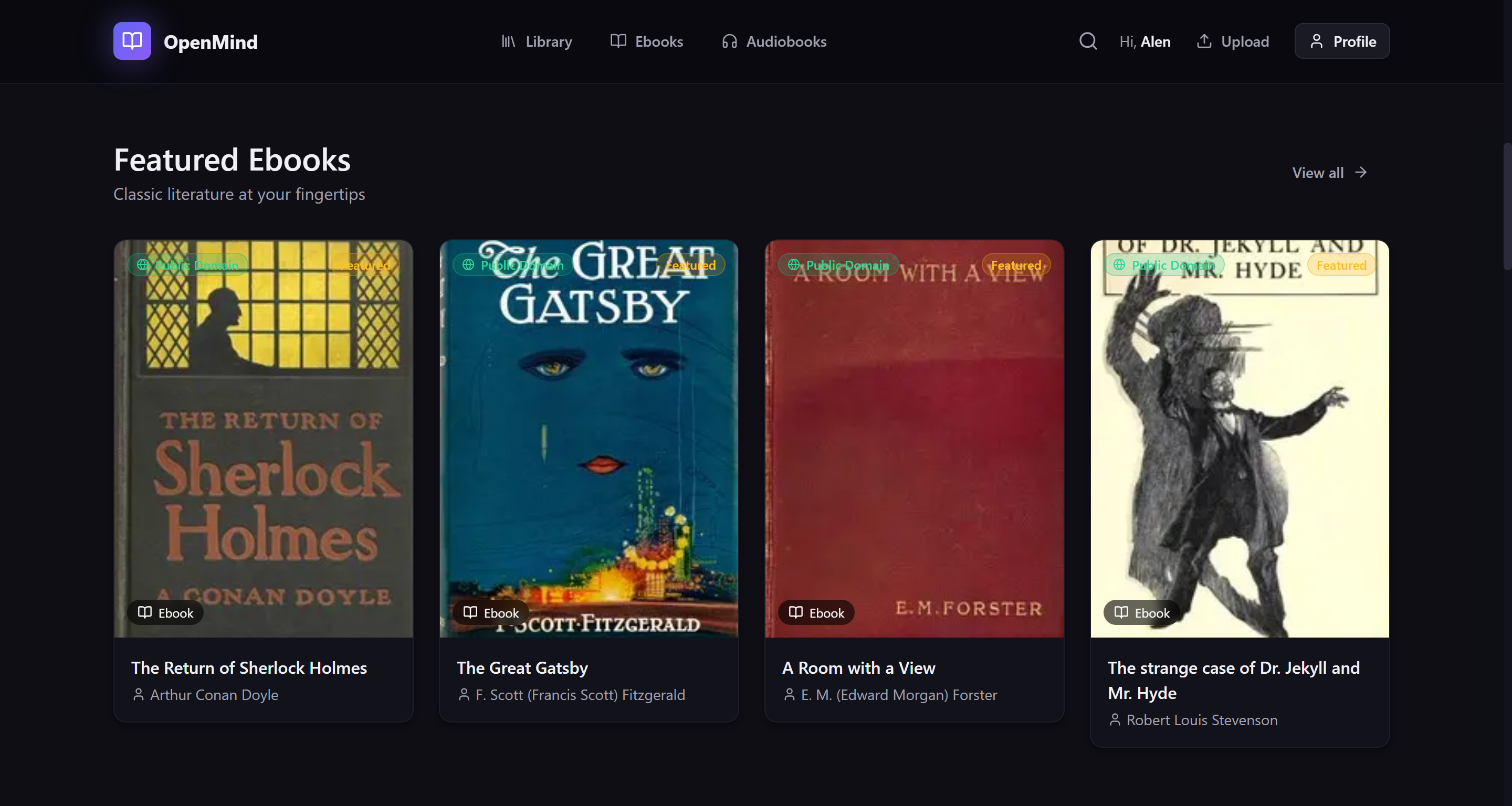 OpenMind Library – live project